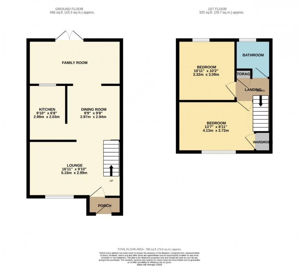 Floorplan for Honister Green, Northampton