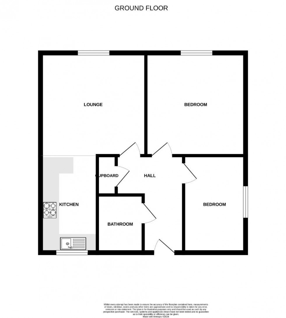 Floorplan for Brooke Court, Little Pennington Street, Rugby