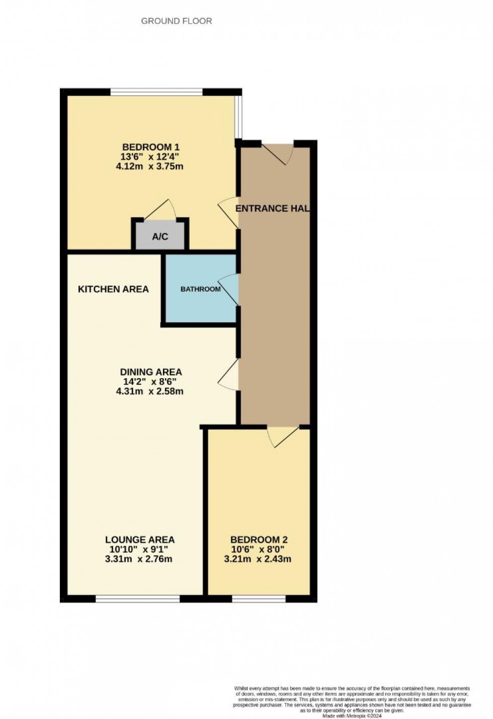 Floorplan for Galliard Court, Baronson Gardens, Northampton