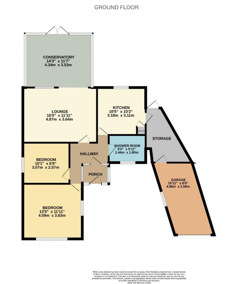 Floorplan for Rushmere Road, Northampton