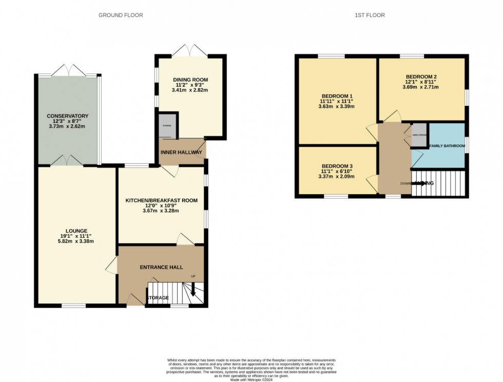 Floorplan for Westfields, Little Harrowden, Wellingborough