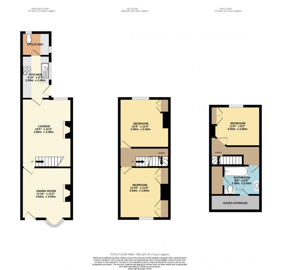 Floorplan for School Street, Wolston, Coventry