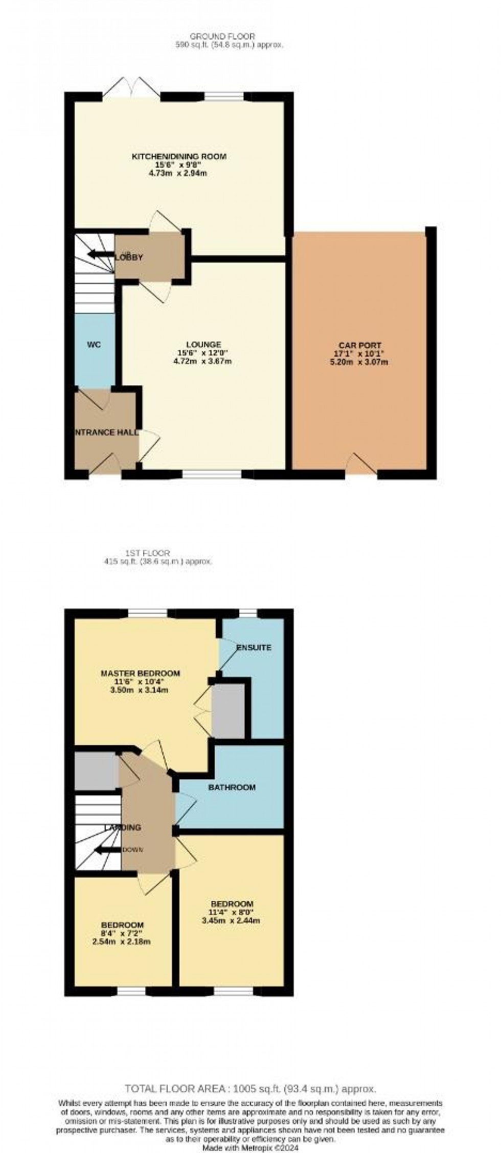 Floorplan for Einstein Walk, Northampton