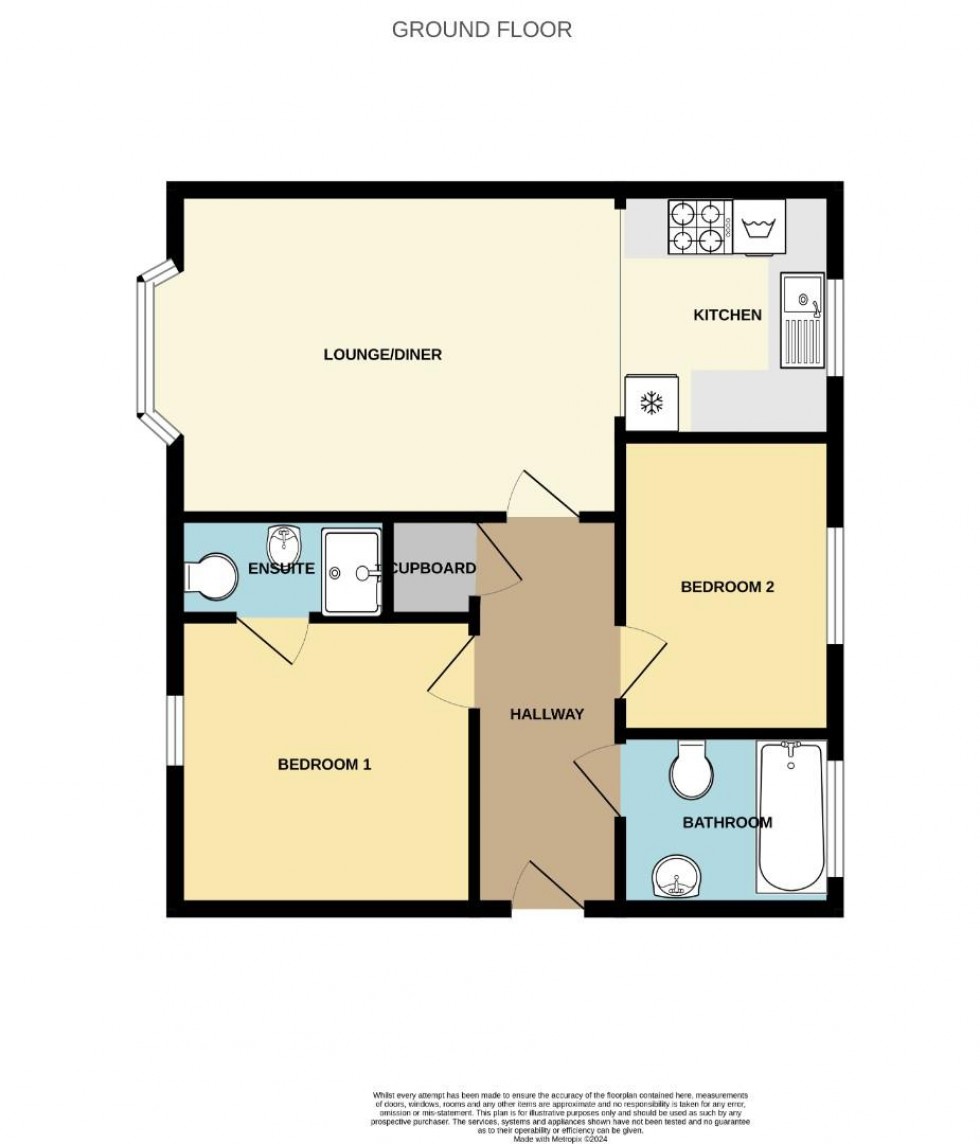 Floorplan for Old Works Court, Little Pennington Street, Rugby