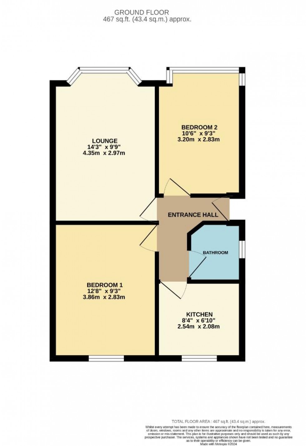 Floorplan for Reedway, Spinney Hill