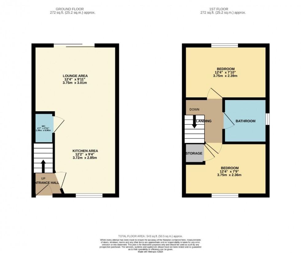 Floorplan for Setters Way, Roade, Northampton