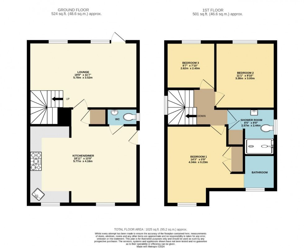 Floorplan for Devonshire Close, Rugby