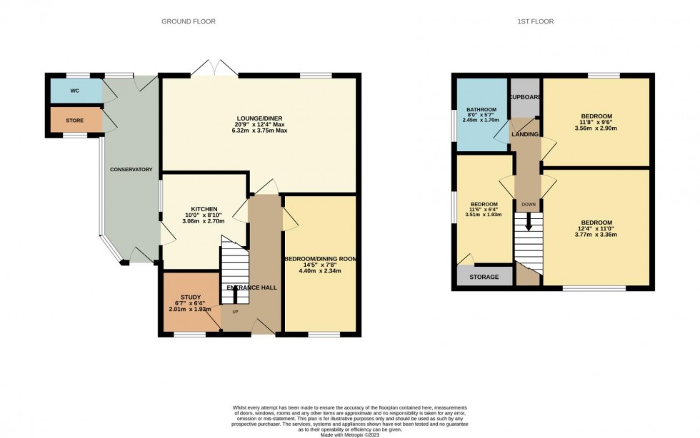 Floorplan for Stannard Way, Brixworth, Northampton