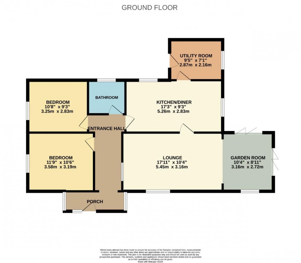 Floorplan for Horseshoe Close, Creaton, Northampton
