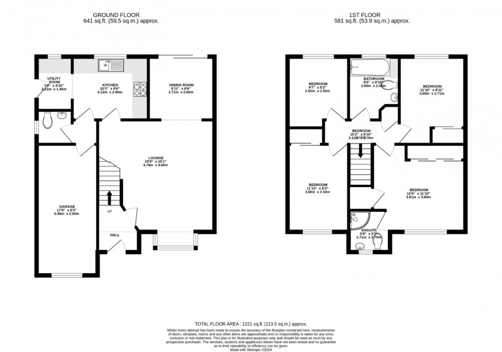 Floorplan for Birstall Drive, Rugby