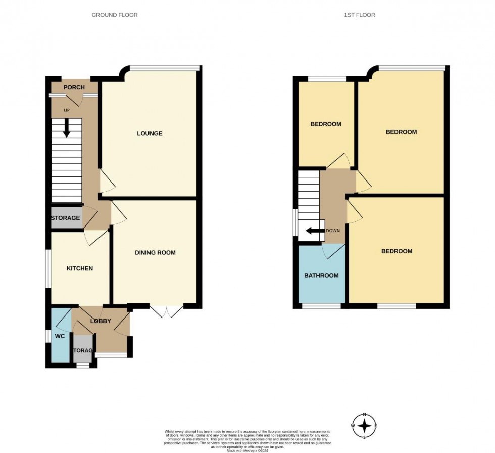 Floorplan for Heath Way, Rugby