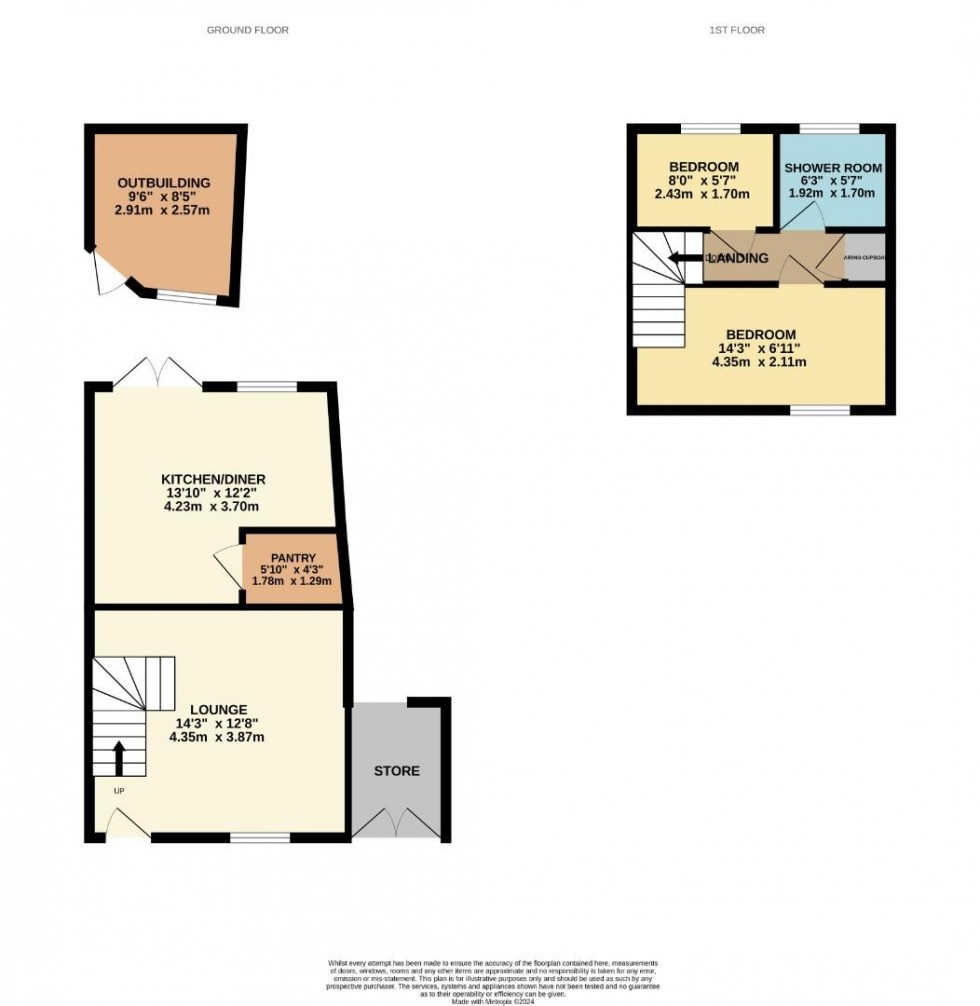 Floorplan for Lauds Road, Crick