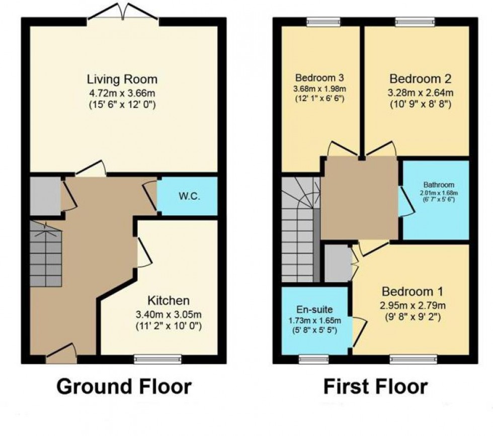 Floorplan for Skelhorn Avenue, Rugby