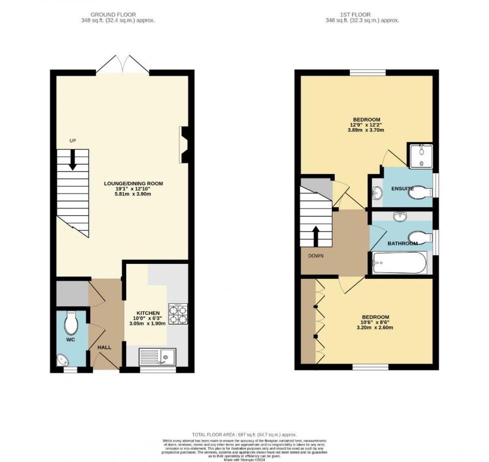 Floorplan for Gardeners End, RUGBY