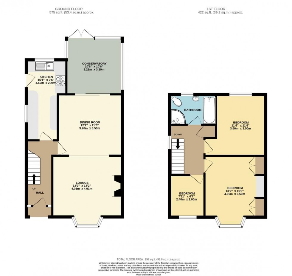 Floorplan for Barrow Road, Kenilworth