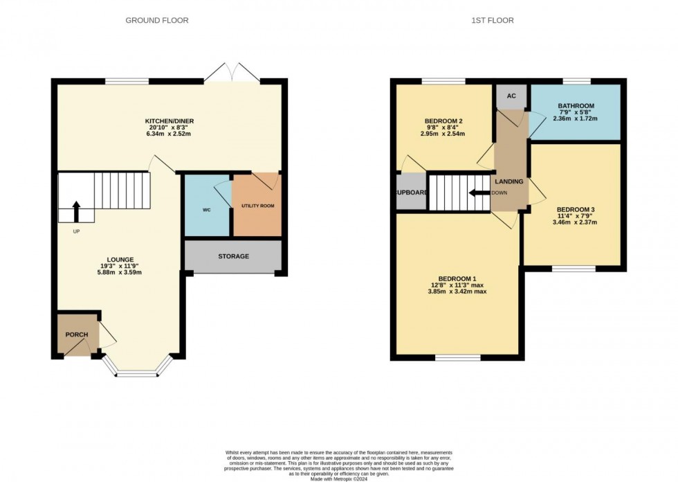 Floorplan for Tewkesbury Close, Buckingham Fields