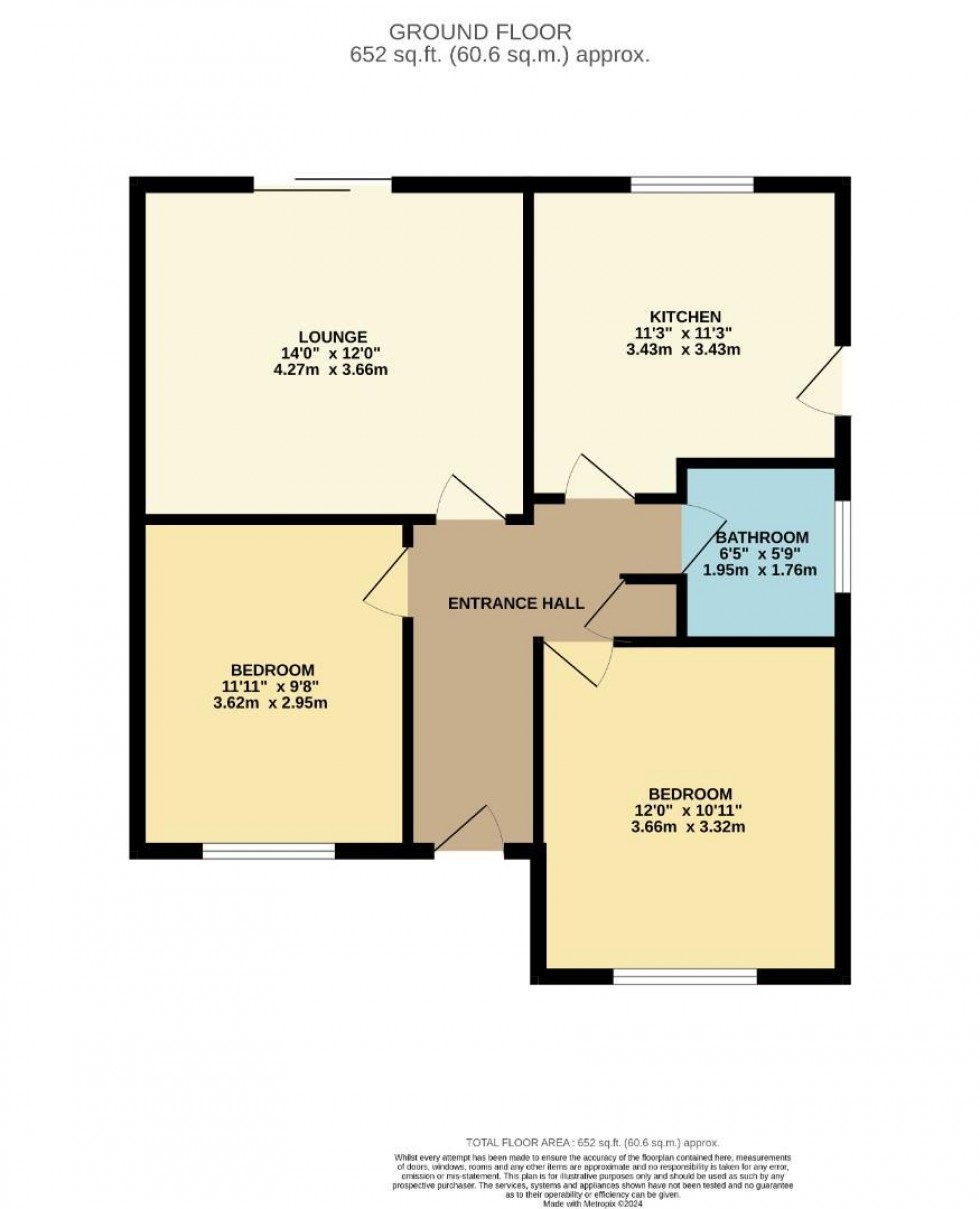 Floorplan for Church Close, Hartwell, Northampton