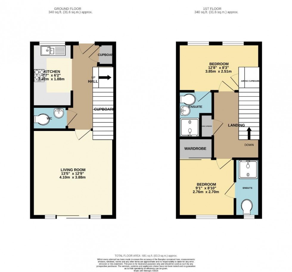 Floorplan for Barnard Close, Earls Barton, Northampton