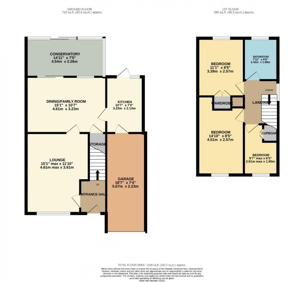 Floorplan for Broadlands, Brixworth, Northampton