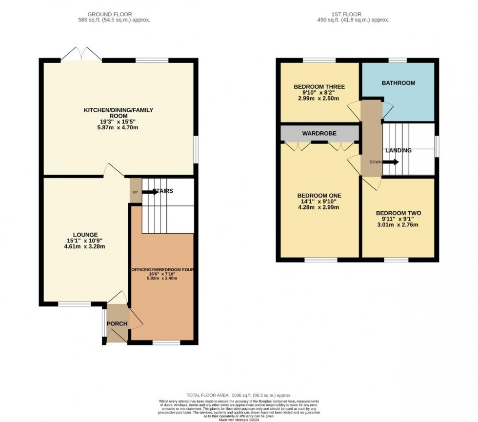Floorplan for Oathill Close, Brixworth, Northampton