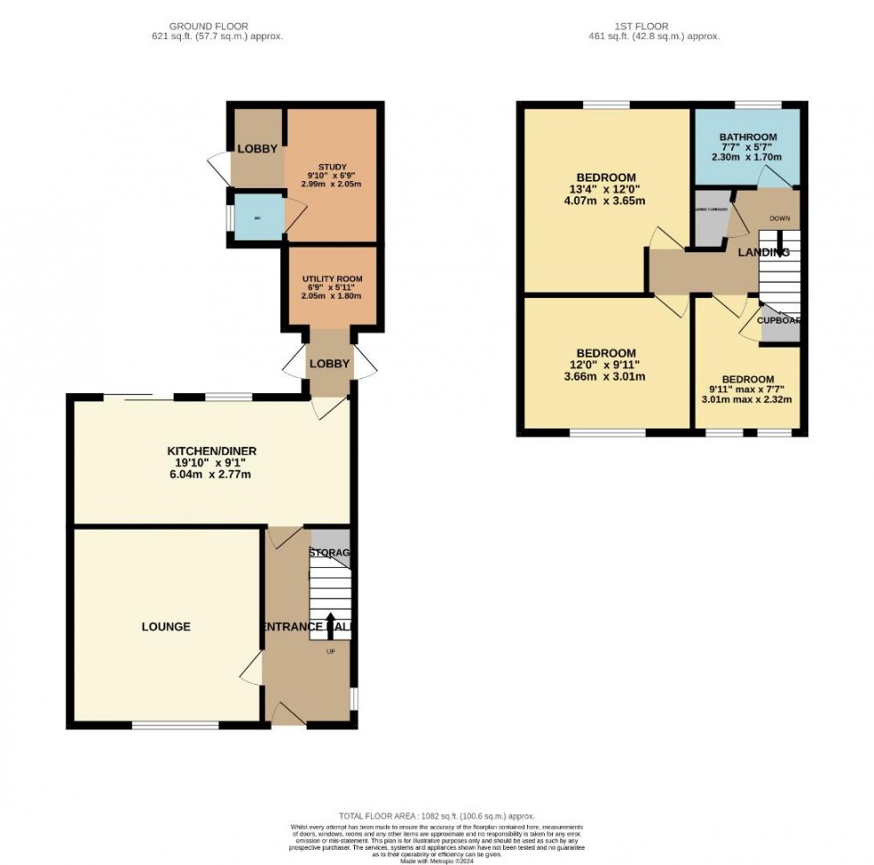 Floorplan for The Square, Pitsford, Northampton
