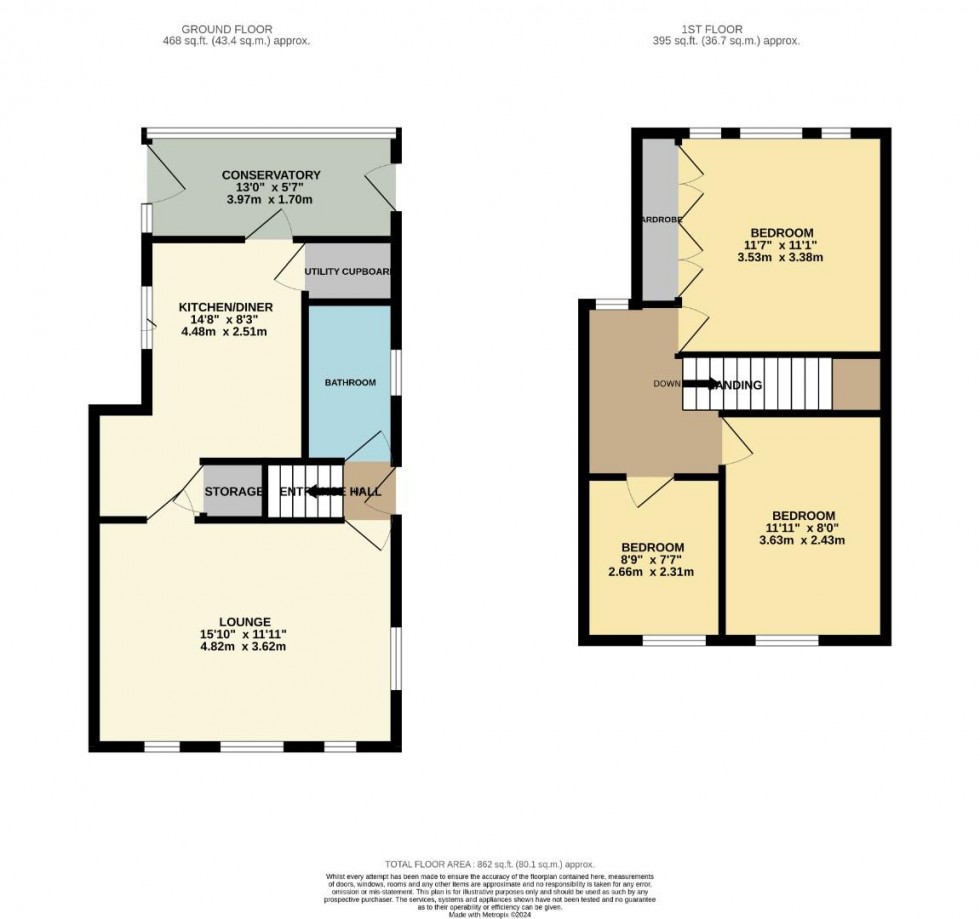 Floorplan for Ryland Road, Northampton