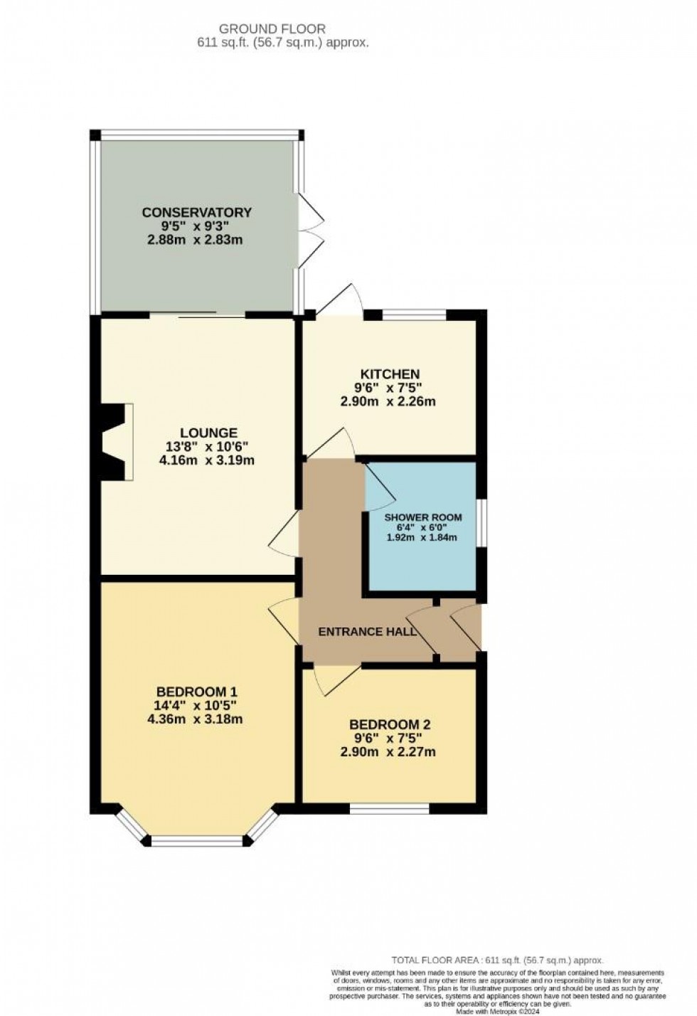 Floorplan for Spinney Way, Parklands