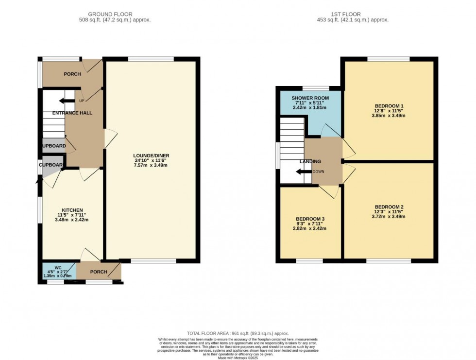Floorplan for Eastlands Place, Rugby