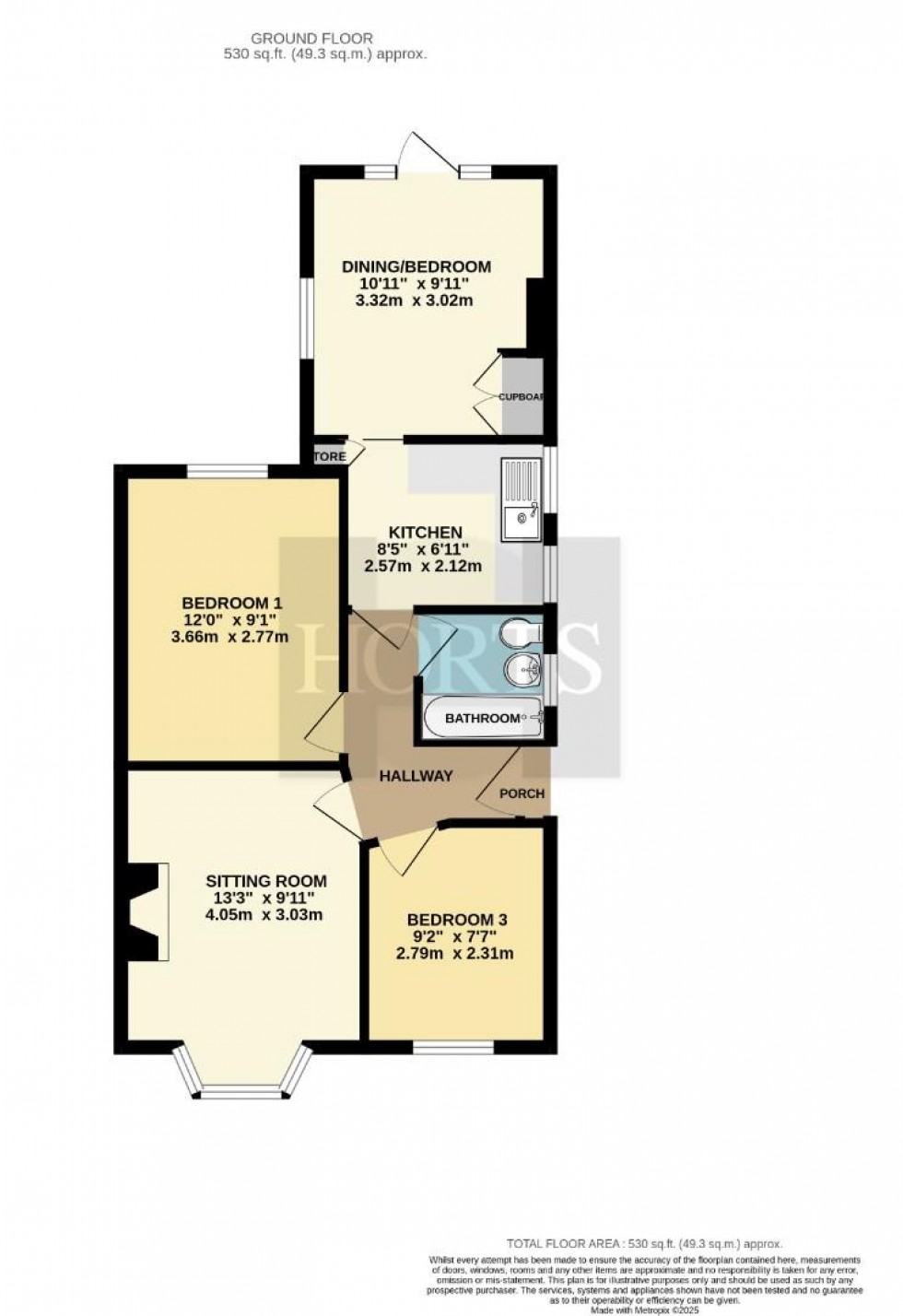 Floorplan for Cameron Close, Duston, Northampton