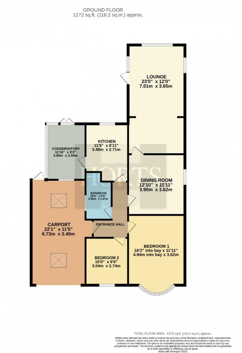 Floorplan for Moulton Way North, Moulton, Northampton