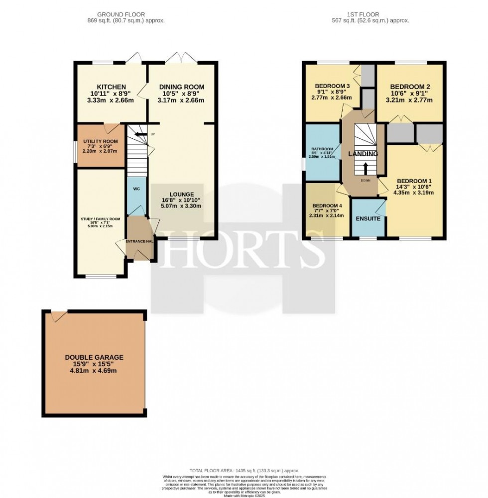 Floorplan for Bosworth Close, Buckingham Fields