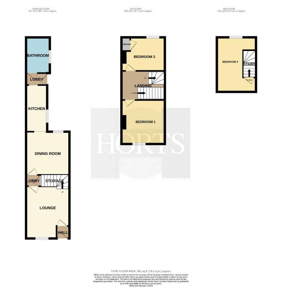 Floorplan for Sandown Road, Rugby