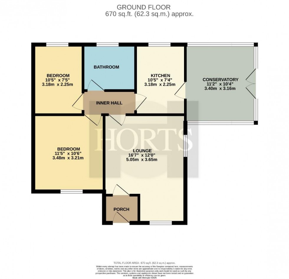 Floorplan for Kinross Close, Spinney Hill, Northampton