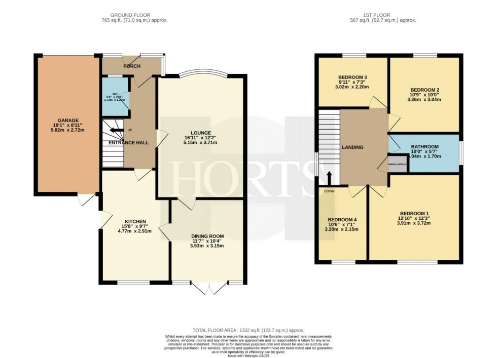 Floorplan for Northampton Lane, Dunchurch, Rugby