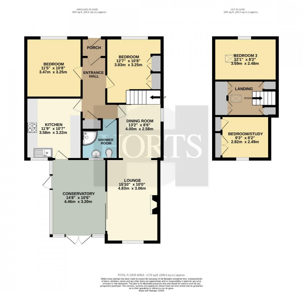 Floorplan for Sandy Lane, Kislingbury, Northampton