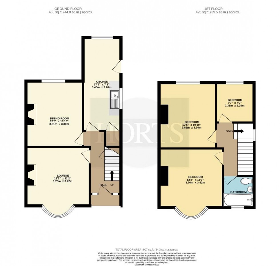 Floorplan for Richmond Road, Rugby