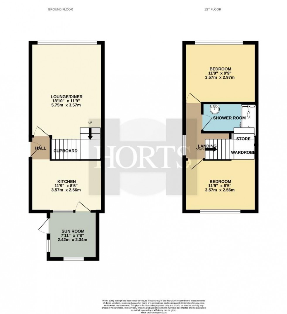 Floorplan for Damherst Piece, Brixworth, Northampton