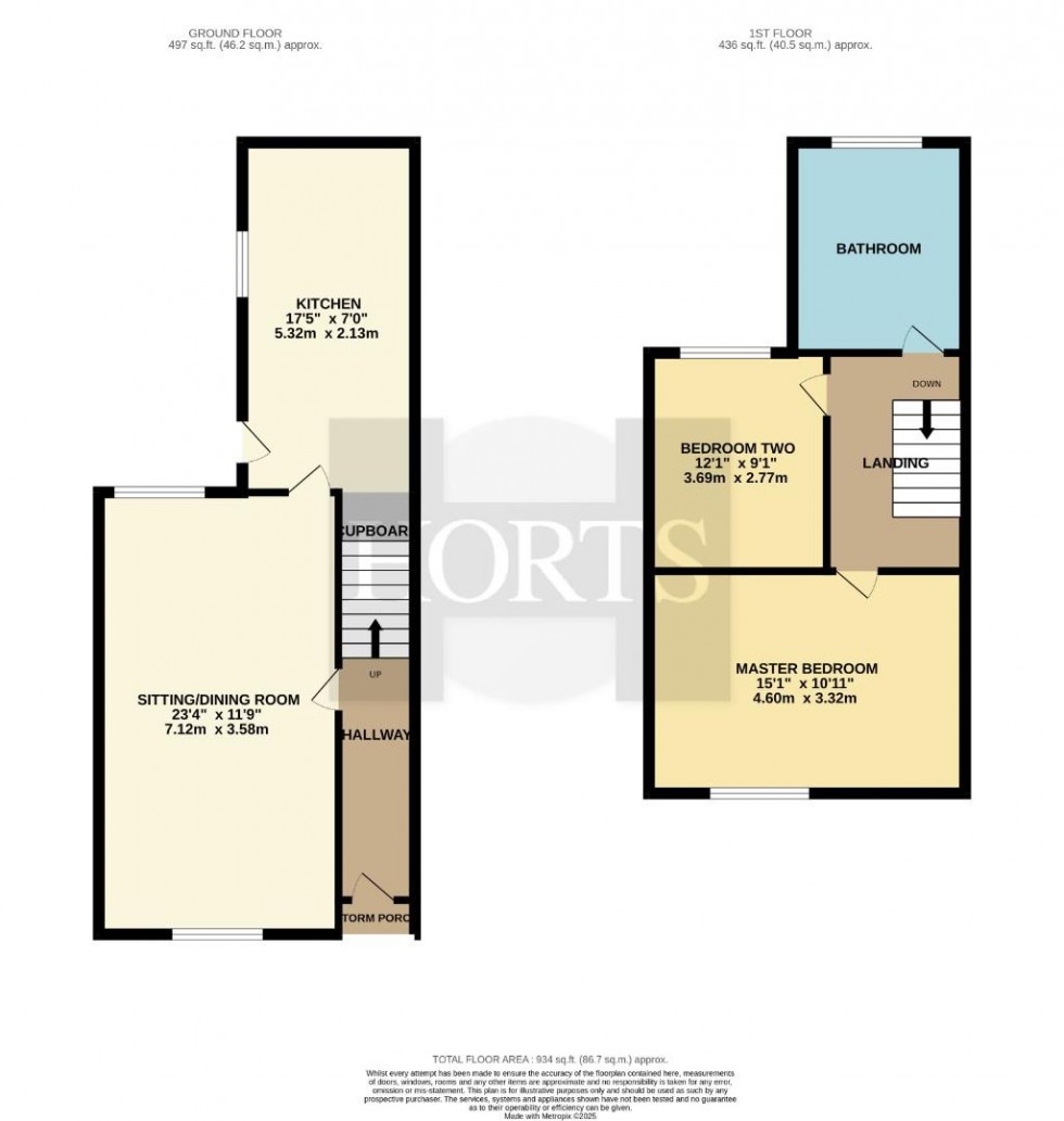 Floorplan for North Road, Earls Barton, Northampton