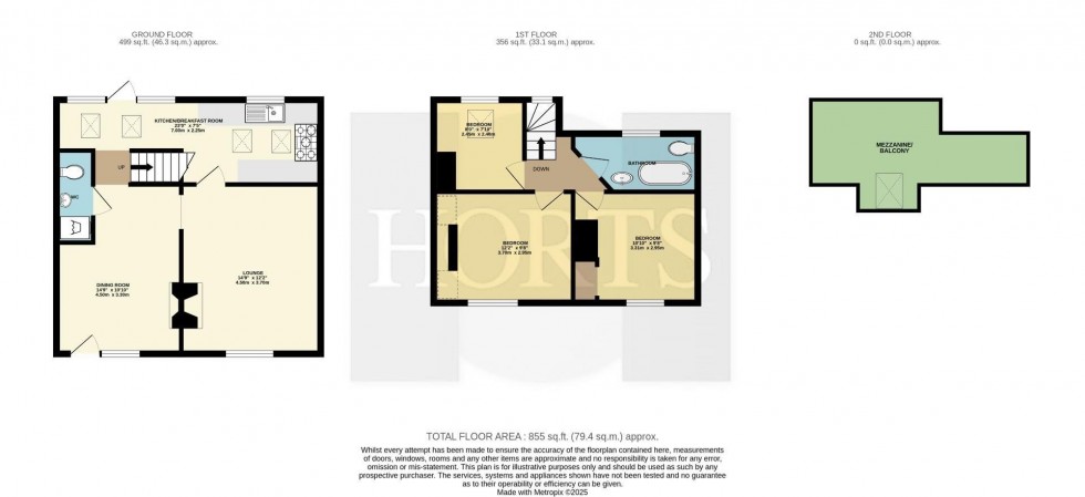 Floorplan for The Crescent, Brinklow, Rugby