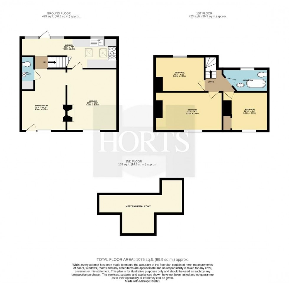 Floorplan for The Crescent, Brinklow, Rugby