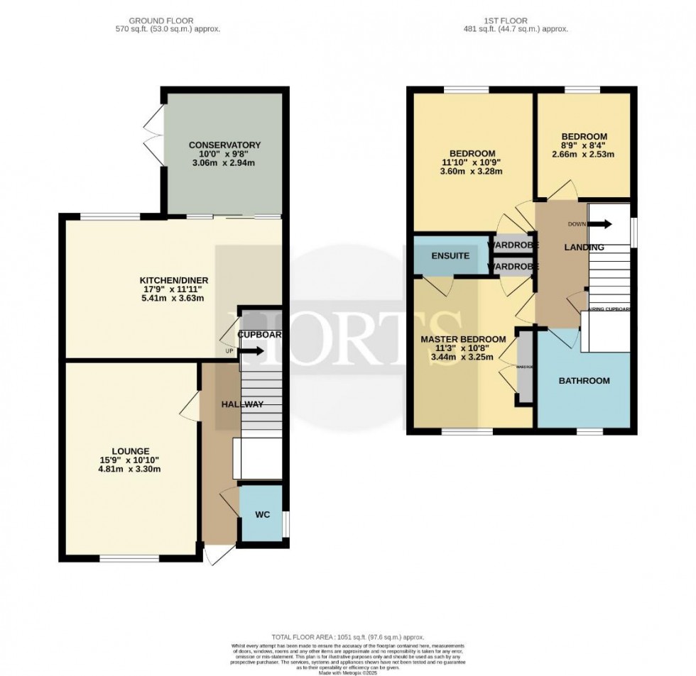 Floorplan for Barnard Close, Earls Barton, Northampton