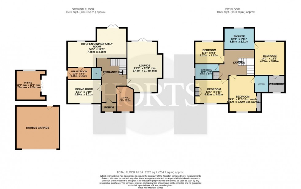 Floorplan for Pytchley Close, Brixworth, Northampton