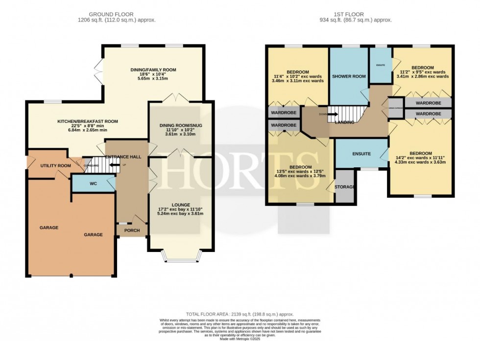 Floorplan for Knightons Way, Brixworth, NORTHAMPTON