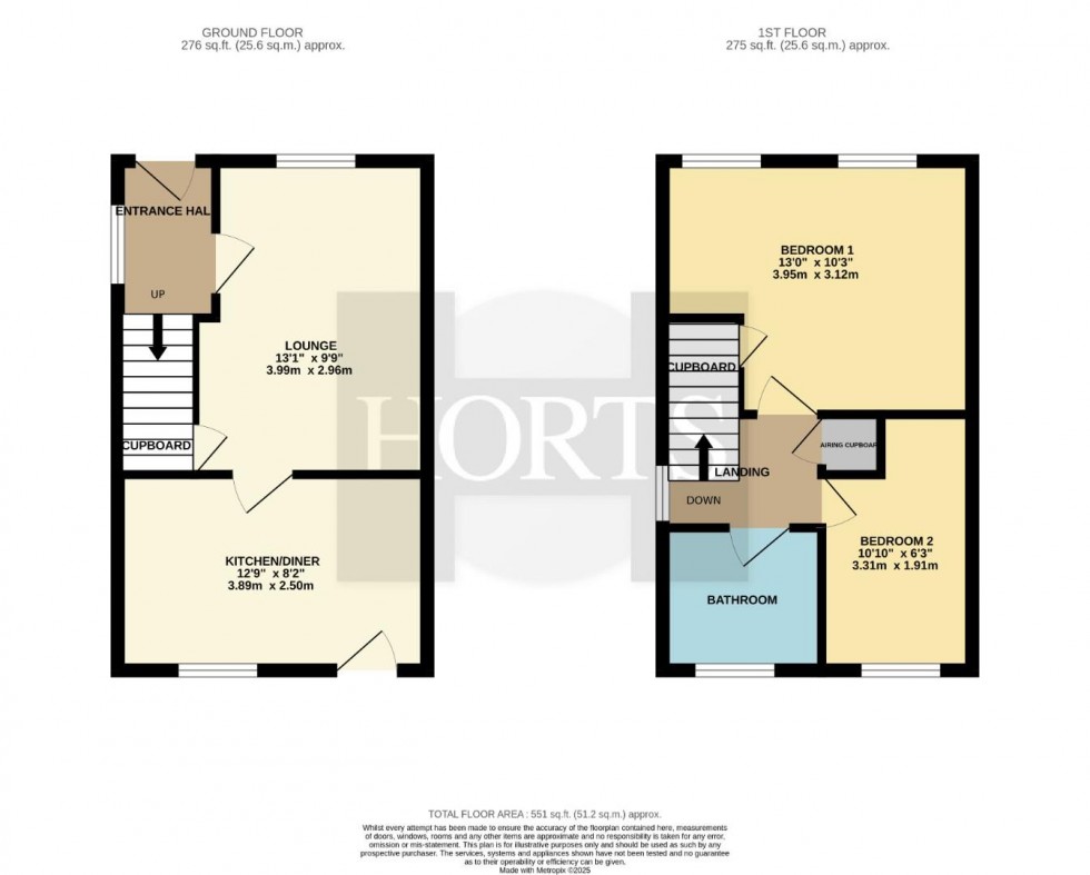 Floorplan for Compton Way, Earls Barton, Northampton