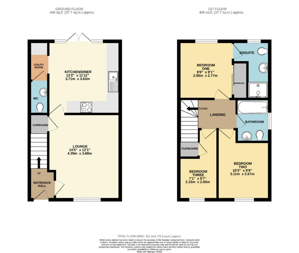 Floorplan for Richardson Close, Boughton, Northampton