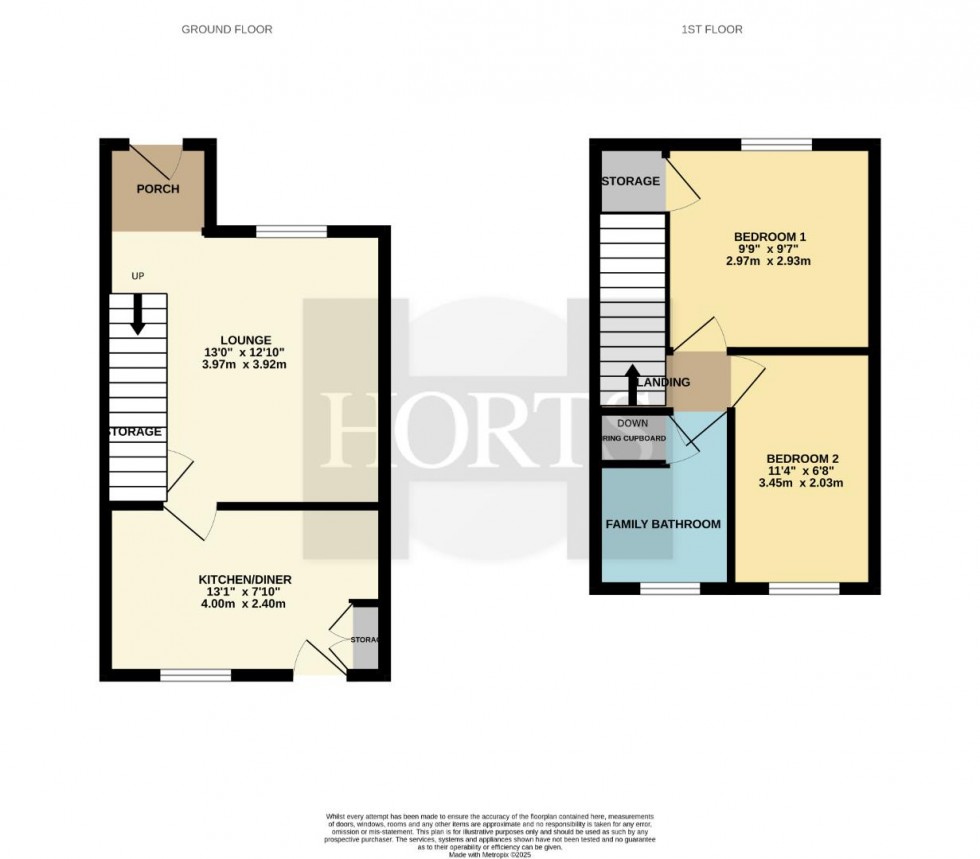 Floorplan for Applegarth Close, Corby, Northamptonshire