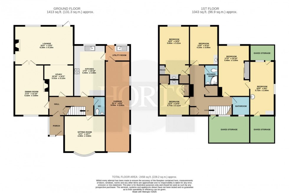 Floorplan for Long Furlong, Rugby