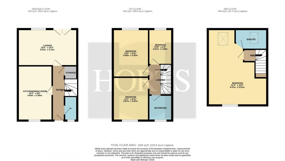 Floorplan for Derbyshire Drive, Kingsthorpe, Northampton