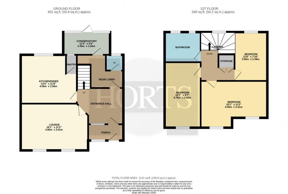 Floorplan for Abbots Way, Roade, Northampton