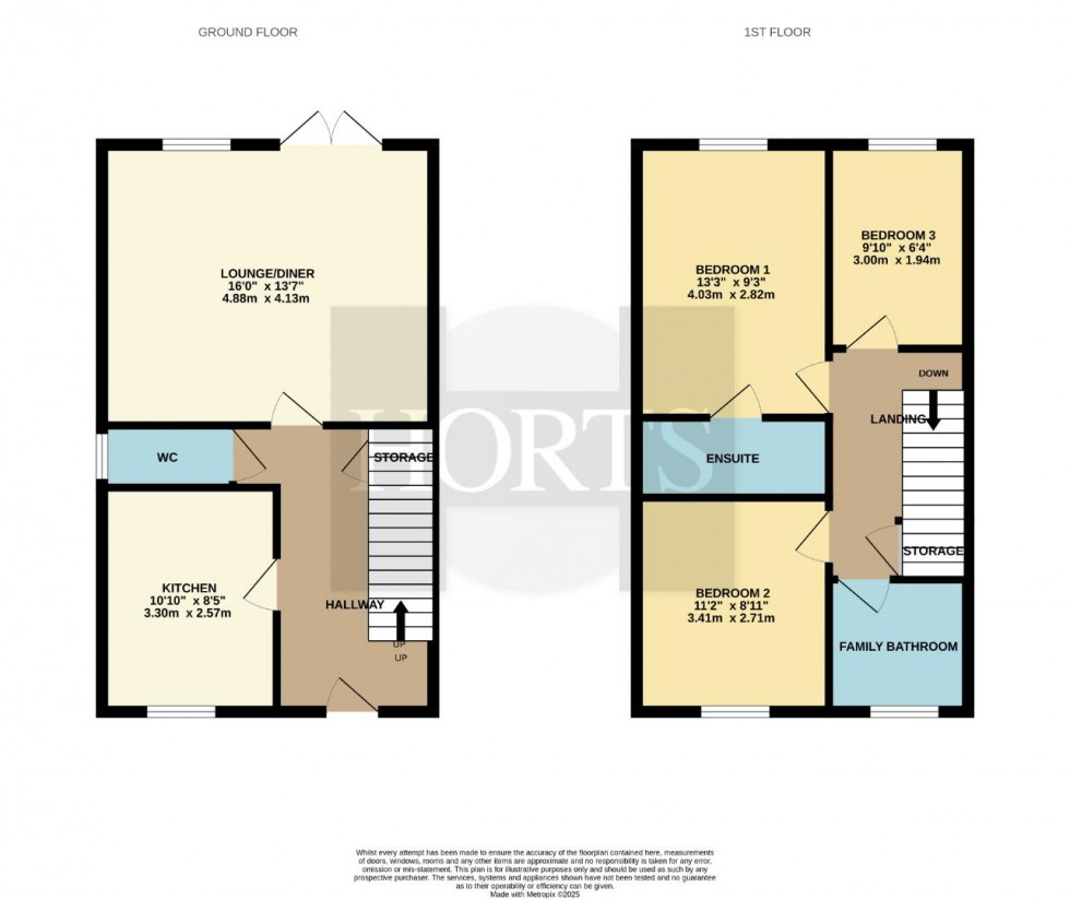 Floorplan for Ruston Close, Long Buckby